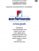 ANÁLISIS DEL PLAN ESTRATÉGICO DE ´´SAN FERNANDO´´