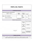 Perfil de puesto. Jefe de Publicidad