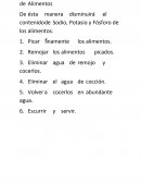 Educación Sobre Desmineralización de Alimentos