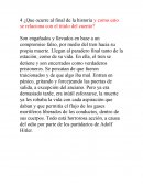 ¿Que ocurre al final de la historia y como esto se relaciona con el titulo del cuento?