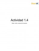 Actividad 1.4 Misión, visión y valores de la empresa