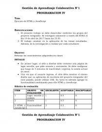 Ejercicio de HTML y JavaScript. Página 1