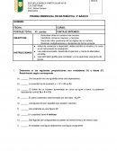 PRUEBA BIMENSUAL DE MATEMÁTICA 5° BÁSICO