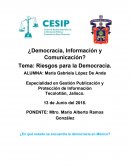 Existe democracia en México. Riesgos para la Democracia