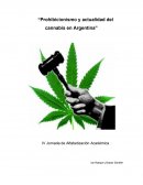 “Prohibicionismo y actualidad del cannabis en Argentina”