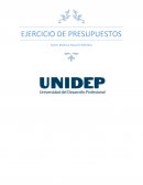 CONTABILIDAD ADMINISTRATIVA. EJERCICIO DE PRESUPUESTOS