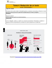 Tarea 4: Redacción de un texto Curso: Comunicación I. Página 1