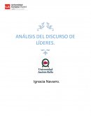 ANÁLISIS DEL DISCURSO DE LÍDERES