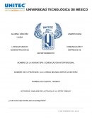 Actividad: Analisis de la pelicula “La otra familia”