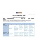 EVALUACIÓN FINAL 2016-I ASIGNATURA: Informática para la Gestión