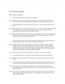 ÉTICA PROFESIONAL Ética, moral y moralidad