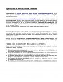 Ejemplos de ecuaciones lineales
