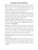 CARACTERISTICAS DEL APRENDIZAJE. Influye en la conducta