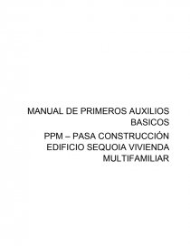MANUAL DE PRIMEROS AUXILIOS BASICOS. Página 1