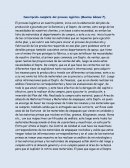 Descripción completa del proceso logístico