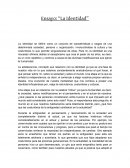 Identidad ensayo