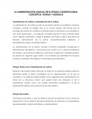Administración judicial en el Estado constitucional conceptos, teorias y modelos