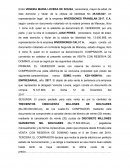 Venta con reserva de dominio y poder de representacion