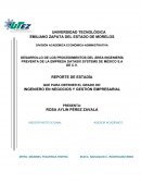 DESARROLLO DE LOS PROCEDIMIENTOS DEL ÁREA INGENIERÍA PREVENTA DE LA EMPRESA DATASIX SYSTEMS DE MÉXICO S.A DE C.V.