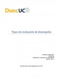 Tipos de evaluacion de desempeño