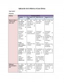 Aplicación de la Rúbrica al Caso Clínico
