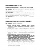 CAPITULO PRIMERO DE LA INSTITUCIÓN EDUCATIVA