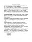 Matriz de Perfil Competitivo. El entorno competitivo