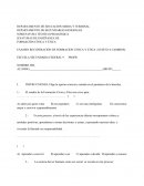 EXAMEN RECUPERACIÓN DE FORMACION CIVICA Y ETICA (SUJETO A CAMBIOS)