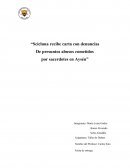 Cartas con denuncias de supuestos abusos cometidos por sacerdotes en Aysén