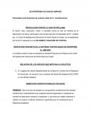 Recurso de Amparo contra tasación de costas: Violación de derechos constitucionales