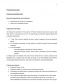 Psicología Educacional. Evaluación domiciliaria. Eje II