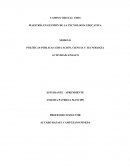 POLÍTICAS PÚBLICAS: EDUCACIÓN, CIENCIA Y TECNOLOGÍA