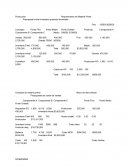Ingeniero Requerimento de Materia Prima