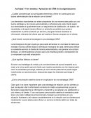 Aplicación del CRM en las organizaciones