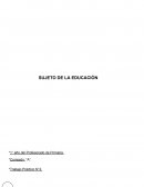 La constitución del Sujeto y la diferencia del otro.