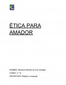 Ensayo del libro etica para amador