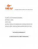 TECNICAS DE COMUNICACIÓN Y NEGOSIACION EFECTIVA - ACTIVIDAD