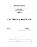Los Valores y Antivalores