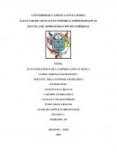 PLAN ESTRATEGICO DE LA EMPRESA SONCCO QUILLA