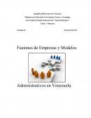 Fusiones de Empresas y Modelos Administrativos en Venezuela.