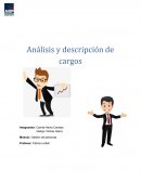Gestión de personas - Análisis y descripción de cargos