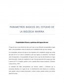 Parametros basicos biologia Marina