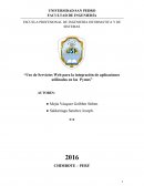 Uso de Servicios Web para la integración de aplicaciones utilizadas en las Pymes