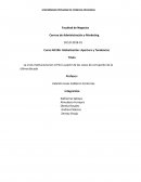 Tendencia del actual Comercio Mundial