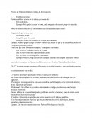Proceso de elaboración de un trabajo de investigación