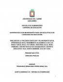 ANTEPROYECTO DE MONOGRAFÍA PARA OPTAR ALTÍTULO DE LICENCIADA EN EDUCACIÓN.