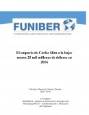 El emporio de carlos slim a la baja