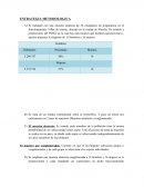 ESTRATEGIA METODOLOGICA