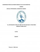 EL ANTECEDENTE FAMILIAR COMO FACTOR ASOCIADO A TRASTORNO OBSESIVO COMPULSIVO