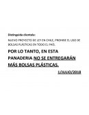 NUEVO PROYECTO DE LEY EN CHILE, PROHIBE EL USO DE BOLSAS PLÁSTICAS EN TODO EL PAÍS